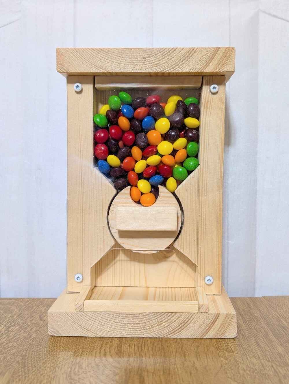 Handmade Candy Dispenser Solid Pine Desktop 9" Tall *Candy Not Incl. PRICE FIRM